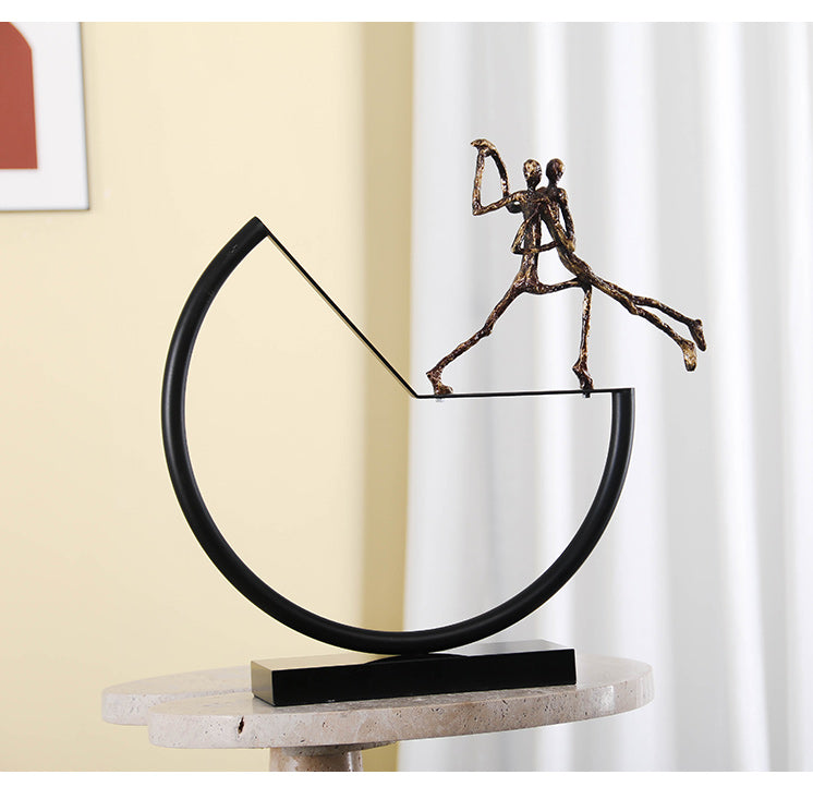Graceful Dancing Girl - Luxury Alloy & Marble Home Decor & Artistic Piece - 11