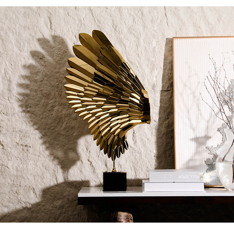 桌面雕塑 - Luxury MetalMarble Home Decor & Artistic Piece