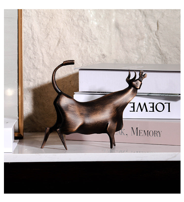 犀牛雕塑 - Luxury Premium Alloy Home Decor & Artistic Piece