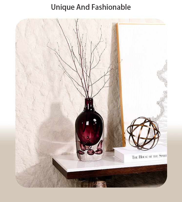 玻璃花瓶 - Luxury Premium Glass Home Decor & Artistic Piece - 9