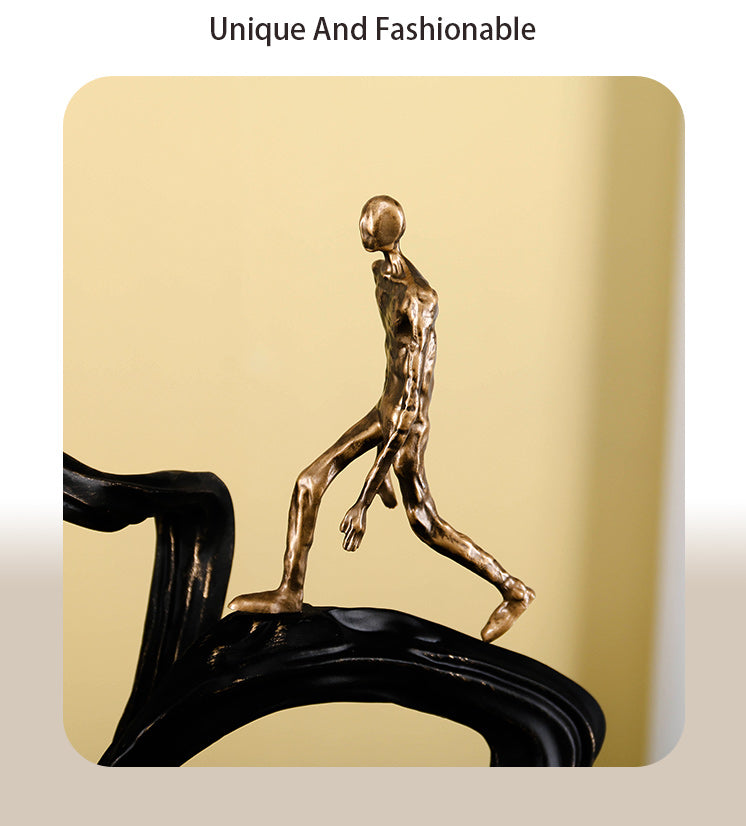 Climbing Human Figure - Luxury Alloy & Marble & Resin Home Decor & Artistic P... - 11