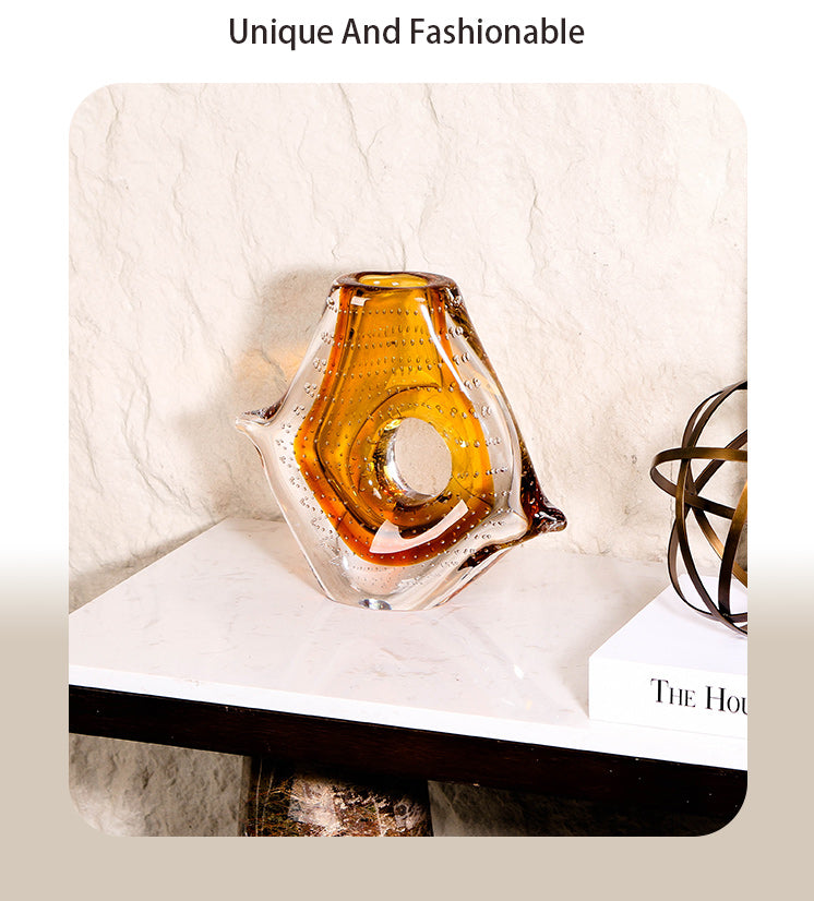 玻璃花瓶 - Luxury Premium Glass Home Decor & Artistic Piece - 12