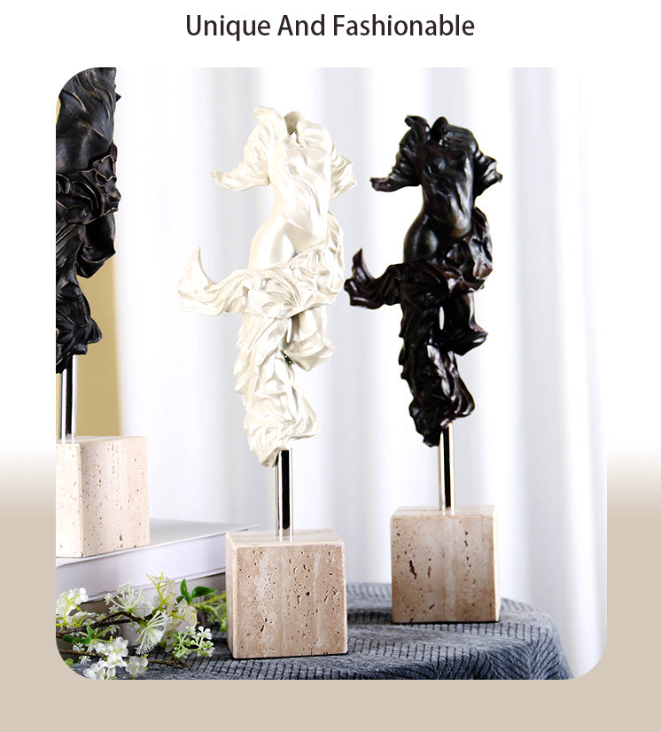 Elegant Dancing Figure - Luxury Alloy & Marble & S/s Home Decor & Artistic Piece