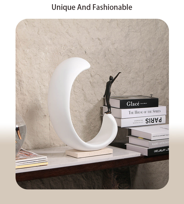 Contemporary Abstract Sculpture - Luxury Alloy & Resin & Marble Home Decor & ... - 10