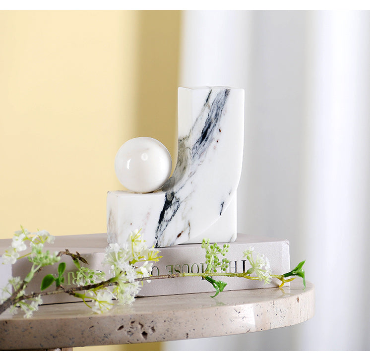 Luxury Marble/Stone Decorative Sculpture - Designer Artisan Edition - 13