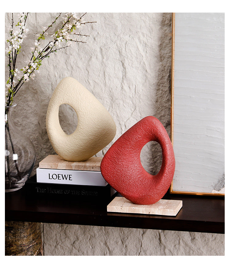 Luxury Resin & Marble Decorative Sculpture - Designer Artisan Edition - 13