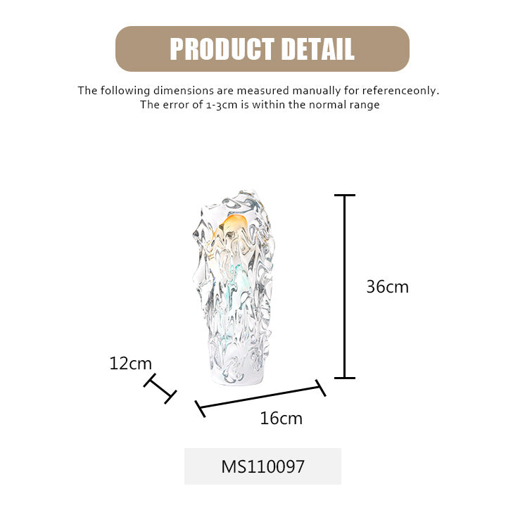 玻璃花瓶 - Luxury Premium Glass Home Decor & Artistic Piece - 11