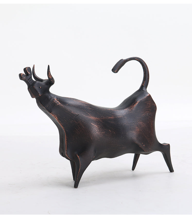 犀牛雕塑 - Luxury Premium Alloy Home Decor & Artistic Piece