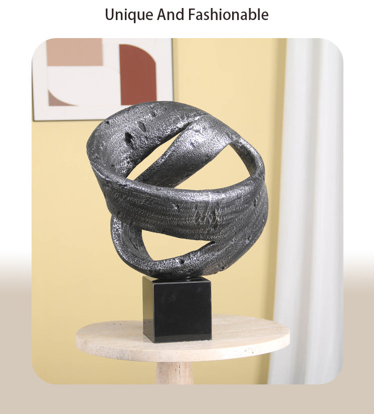 Contemporary Abstract Sculpture - Luxury GlassMarble Home Decor & Artistic Piece