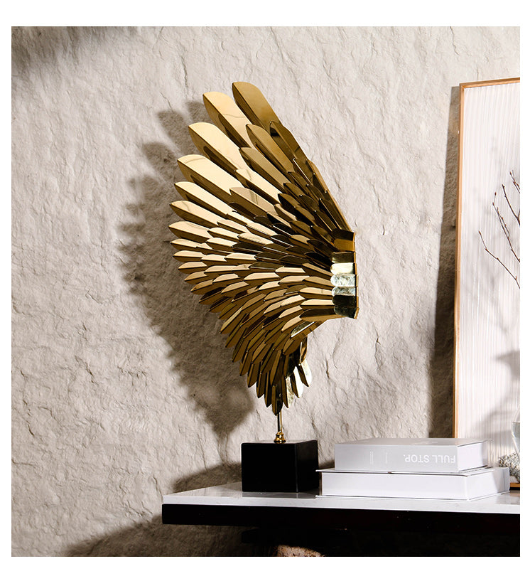 桌面雕塑 - Luxury MetalMarble Home Decor & Artistic Piece