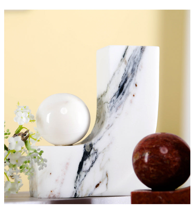 Luxury Marble/Stone Decorative Sculpture - Designer Artisan Edition - 14