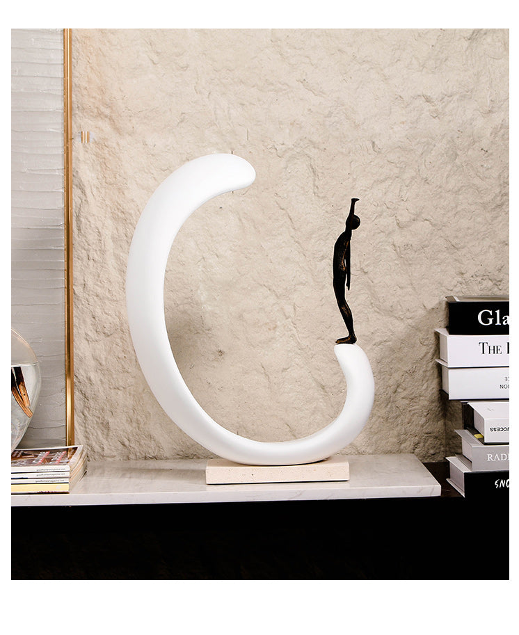 Contemporary Abstract Sculpture - Luxury Alloy & Resin & Marble Home Decor & ... - 11