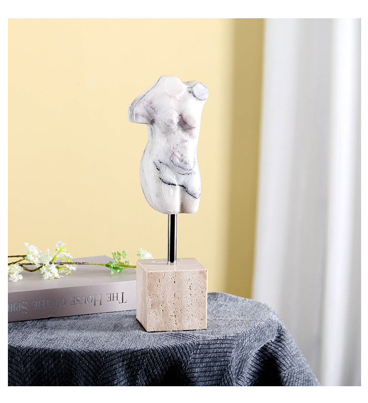 Modern Body Frame Stand - Luxury MarbleS/s Home Decor & Artistic Piece