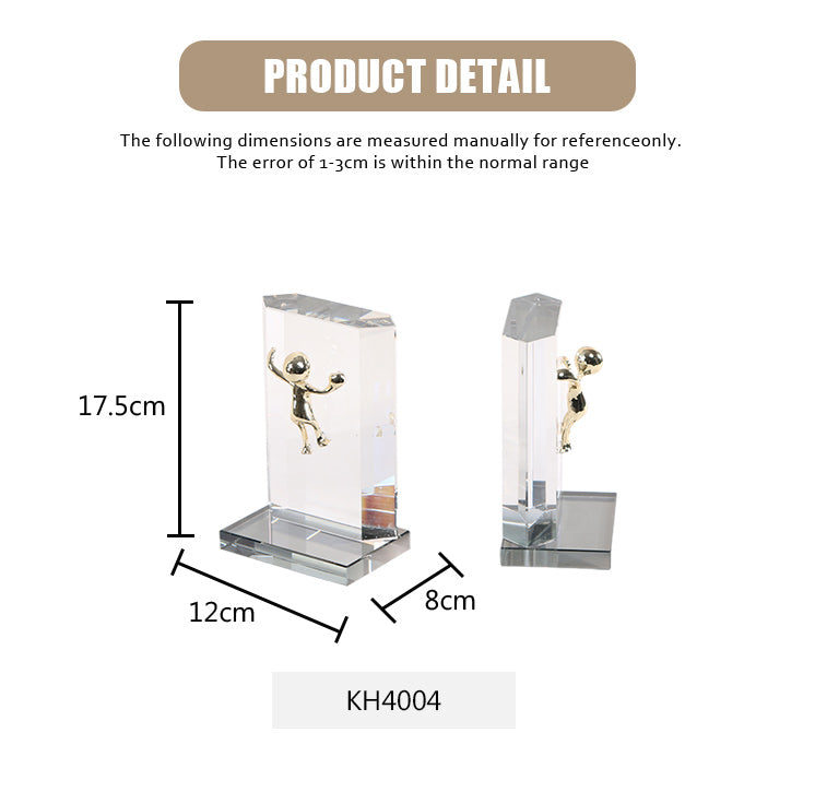 水晶书挡 - Luxury Premium Alloy Home Decor & Artistic Piece