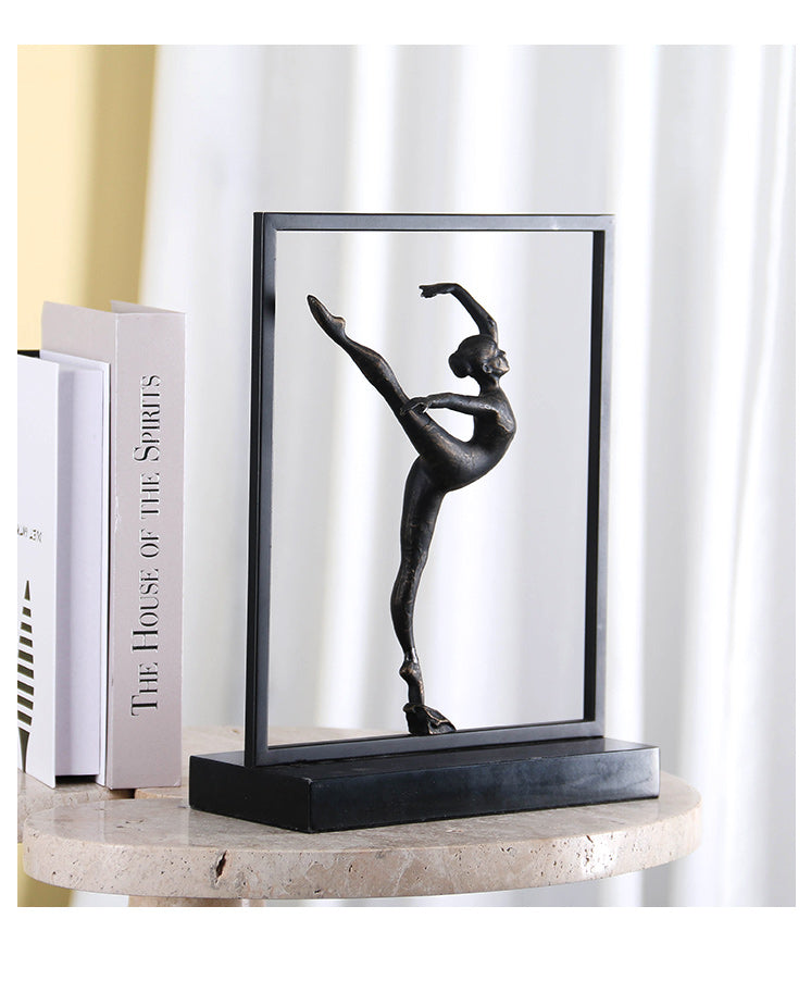 Graceful Dancing Girl - Luxury Alloy & Marble Home Decor & Artistic Piece - 14