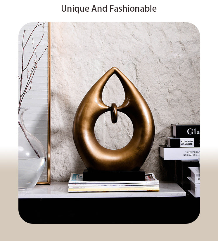 Luxury Resin & Marble Decorative Sculpture - Designer Artisan Edition - 11