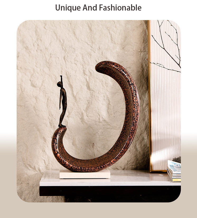 Contemporary Abstract Sculpture - Luxury Alloy & Resin & Marble Home Decor & ... - 12