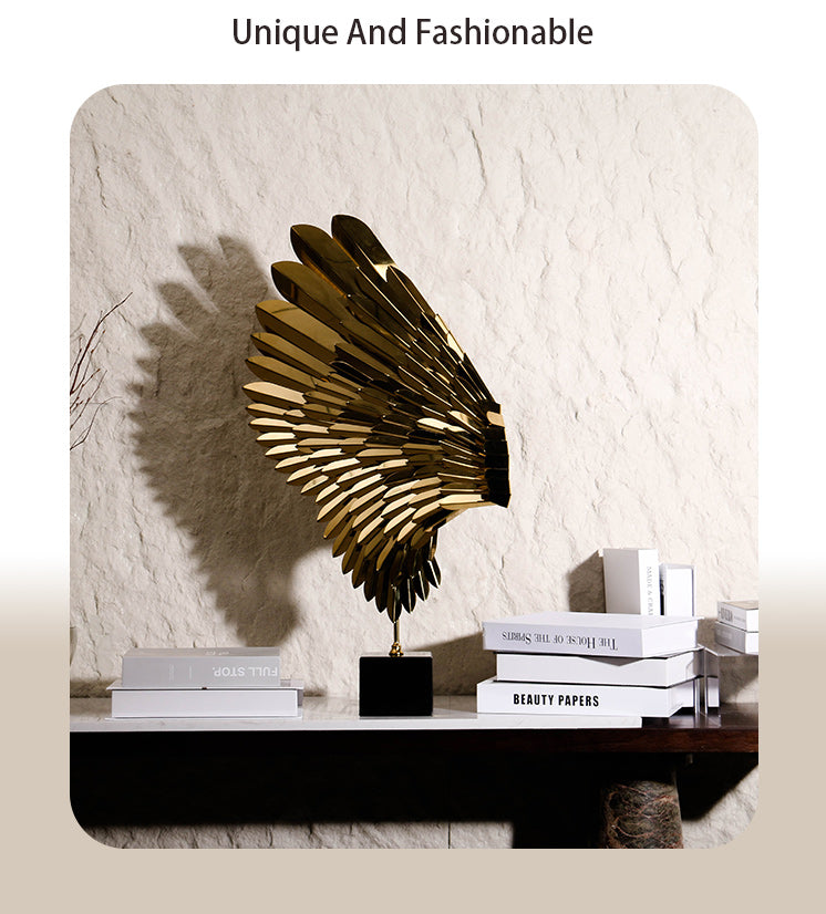 桌面雕塑 - Luxury MetalMarble Home Decor & Artistic Piece