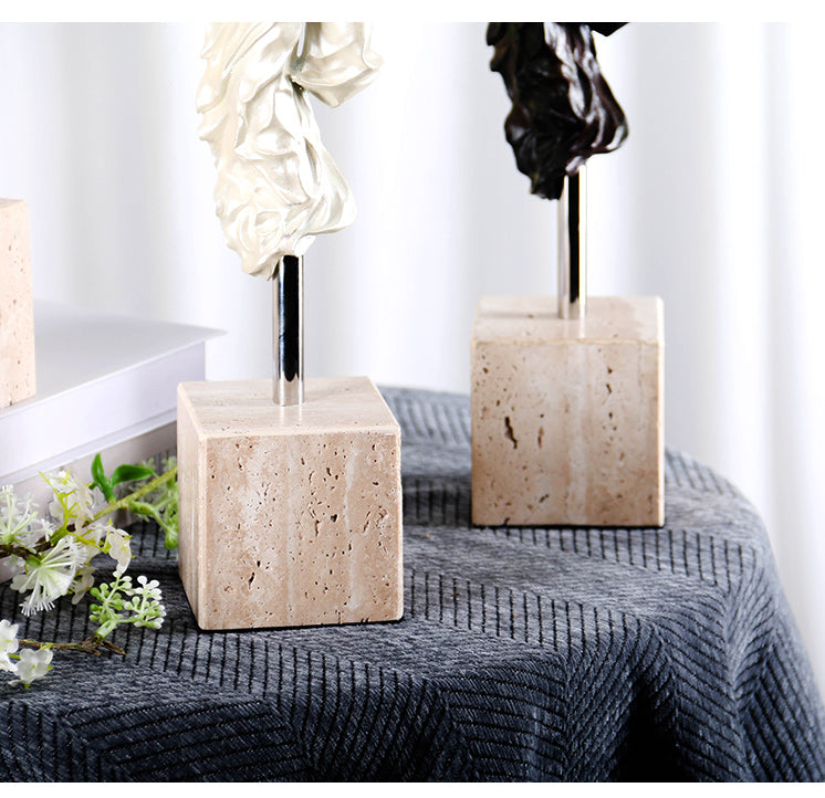 Elegant Dancing Figure - Luxury Alloy & Marble & S/s Home Decor & Artistic Piece