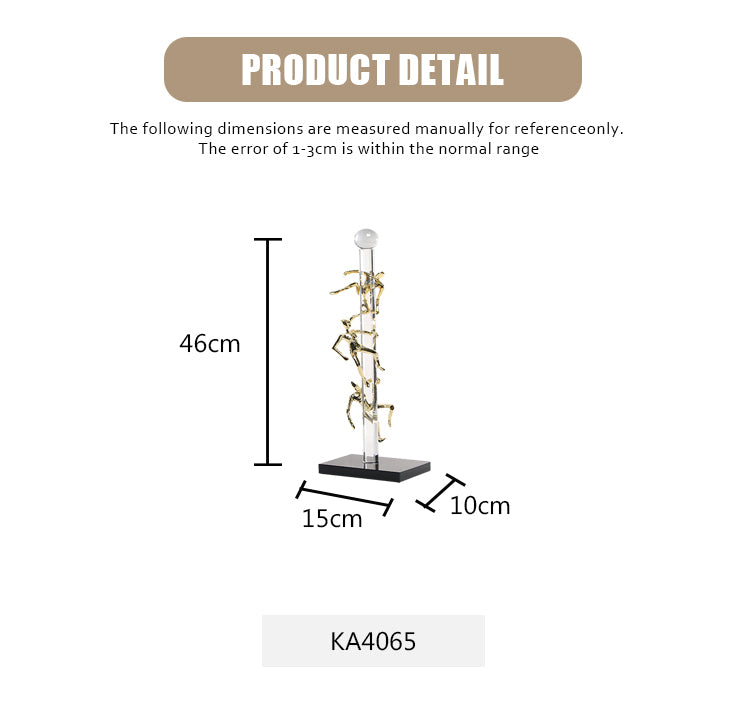 金色登山者雕塑 - Luxury Premium Alloy & Home Decor & Artistic Piece - 11
