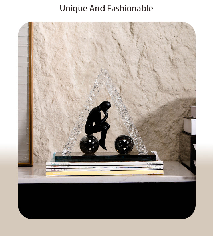 Luxury Crystal & Resin Decorative Sculpture - Designer Artisan Edition - 12