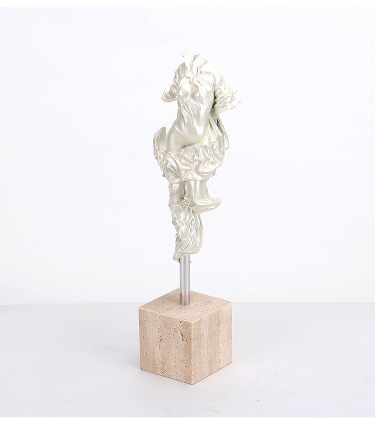 Elegant Dancing Figure - Luxury Alloy & Marble & S/s Home Decor & Artistic Piece - 17