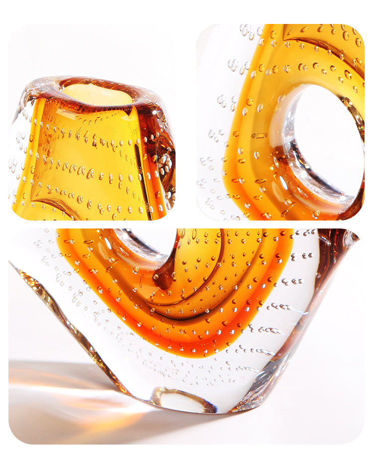 玻璃花瓶 - Luxury Premium Glass Home Decor & Artistic Piece - 14