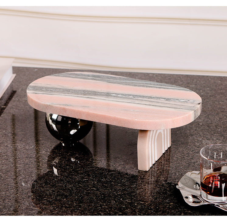 Luxury Marble & S/s Steel Decorative Sculpture - Designer Artisan Edition - 12