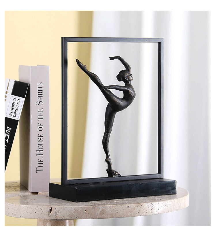 Graceful Dancing Girl - Luxury Alloy & Marble Home Decor & Artistic Piece - 15
