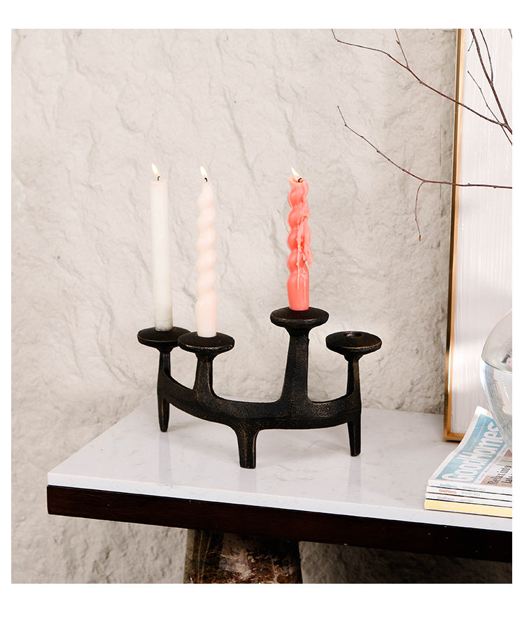 钢烛台 - Luxury Premium Alloy Home Decor & Artistic Piece