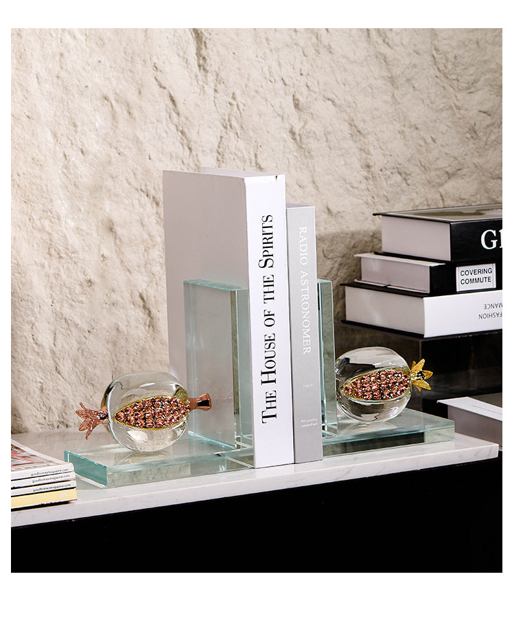 水晶书挡 - Luxury Premium Alloy Home Decor & Artistic Piece