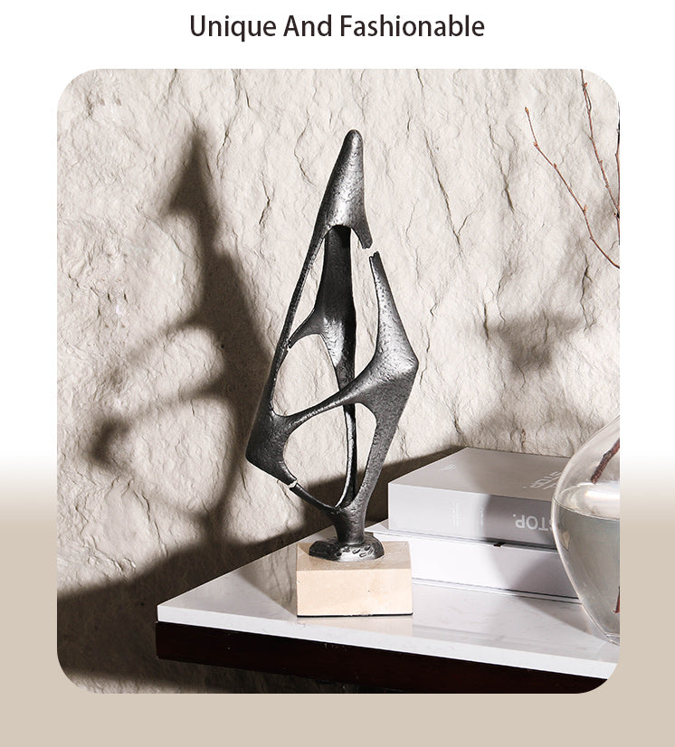 Contemporary Abstract Sculpture - Luxury Alloy & Marble Home Decor & Artistic... - 17