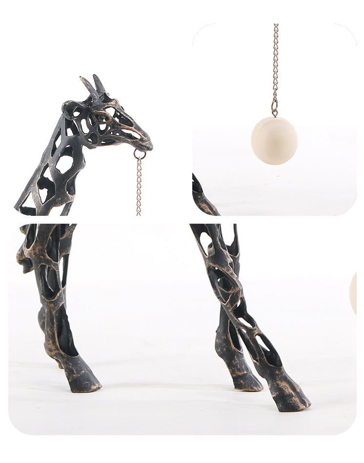 金属长颈鹿雕塑 - Luxury Premium Alloy & Home Decor & Artistic Piece - 13