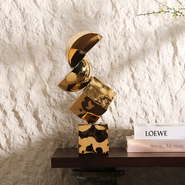 Luxury Gold S/sSteel Sculpture