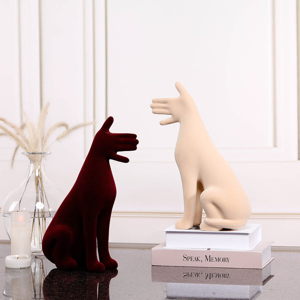 Abstract  Dog Sculpture