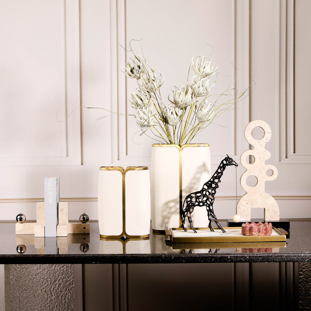 金属长颈鹿雕塑 - Luxury Premium Alloy & Home Decor & Artistic Piece