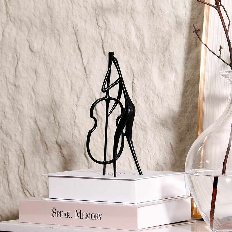 音乐家雕像 - Luxury Premium Alloy Home Decor & Artistic Piece - 1