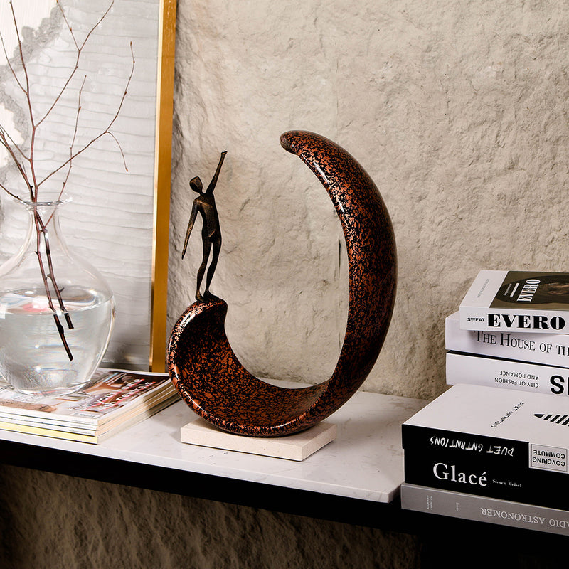 Contemporary Abstract Sculpture - Luxury Alloy & Resin & Marble Home Decor & ... - 1