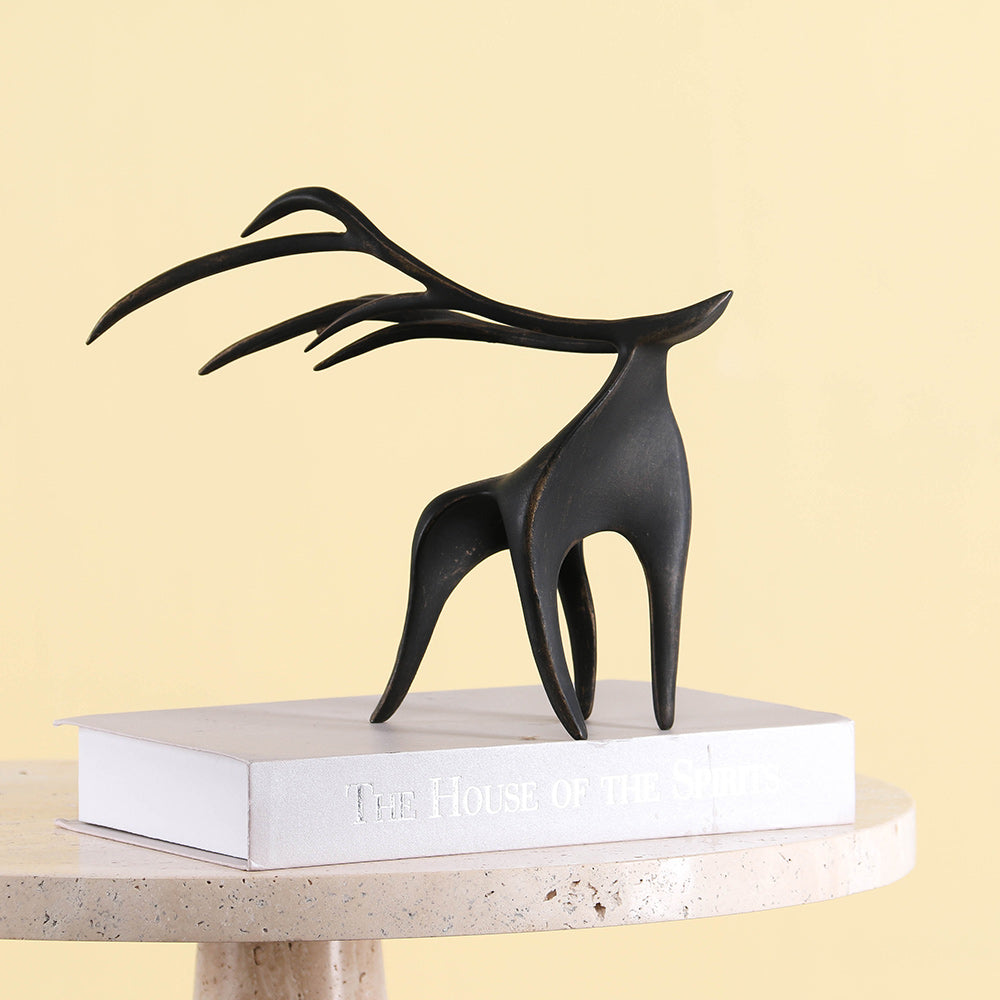鹿雕像家居装饰雕塑 - Luxury Premium Alloy Home Decor & Artistic Piece