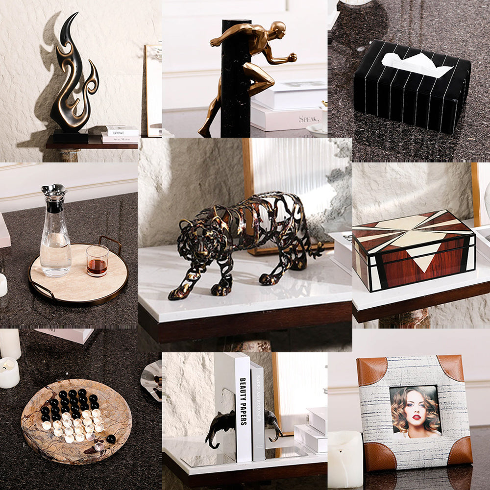 狮子雕塑 - Luxury Premium Alloy Home Decor & Artistic Piece