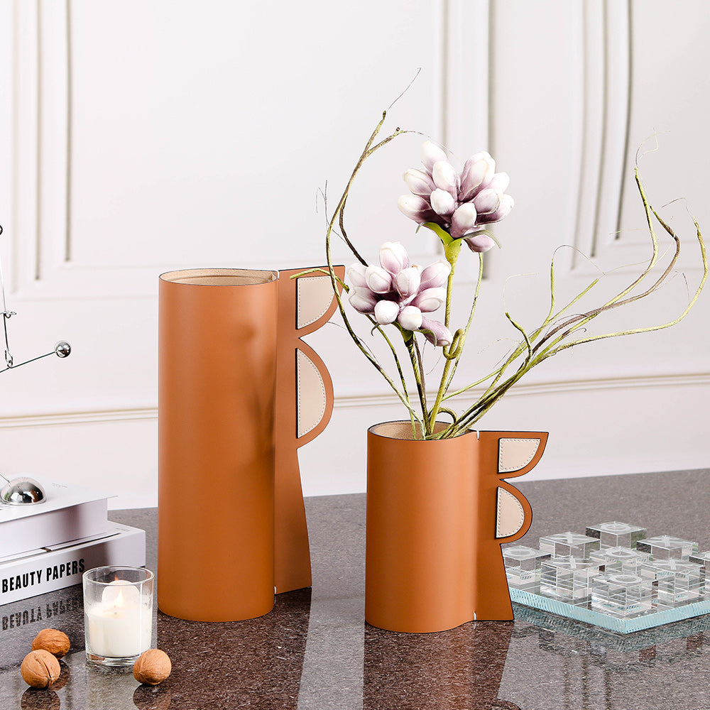 PuLeather & Glass Home Decor