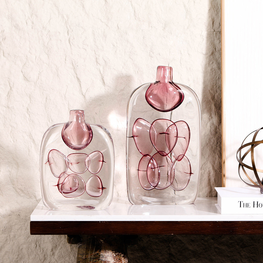 L180  ×  W50  ×  H360 - Luxury Premium Glass Home Decor & Artistic Piece