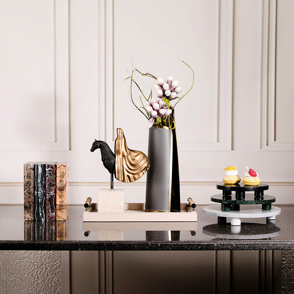 Mystical Cloaked Knight Statue - Luxury Alloy & Marble Home Decor & Artistic ...