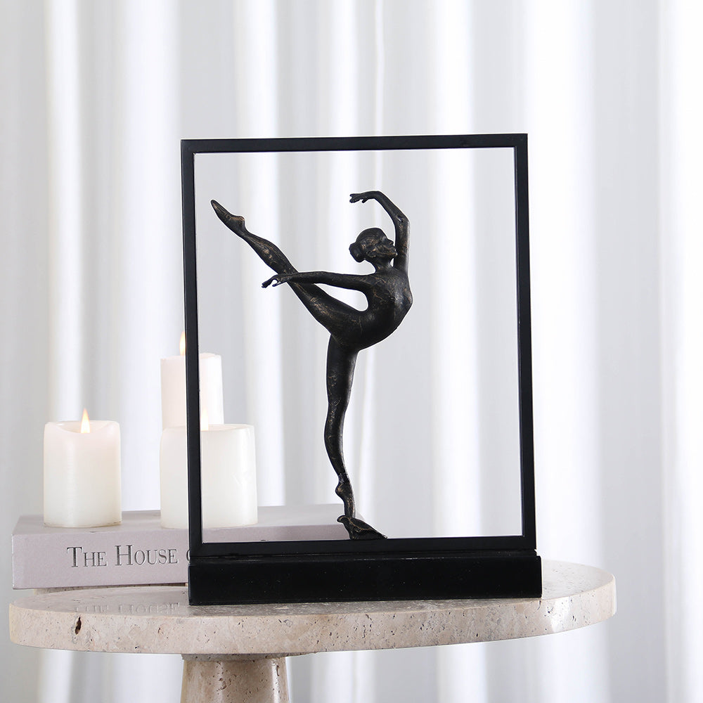 Graceful Dancing Girl - Luxury Alloy & Marble Home Decor & Artistic Piece