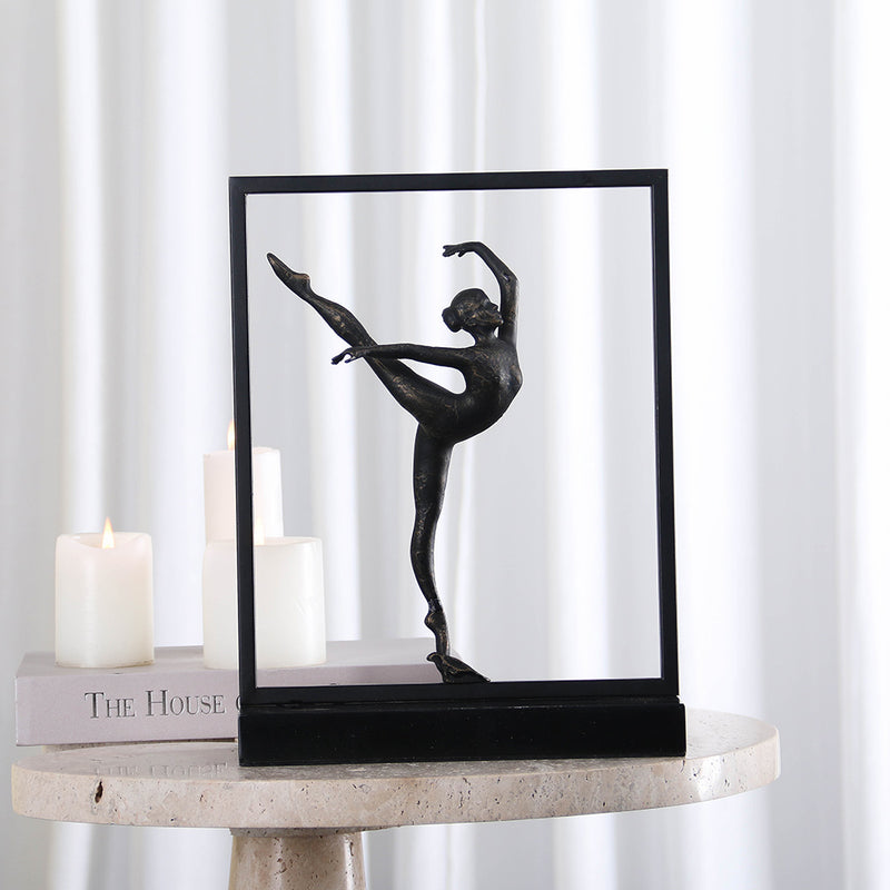 Graceful Dancing Girl - Luxury Alloy & Marble Home Decor & Artistic Piece - 1