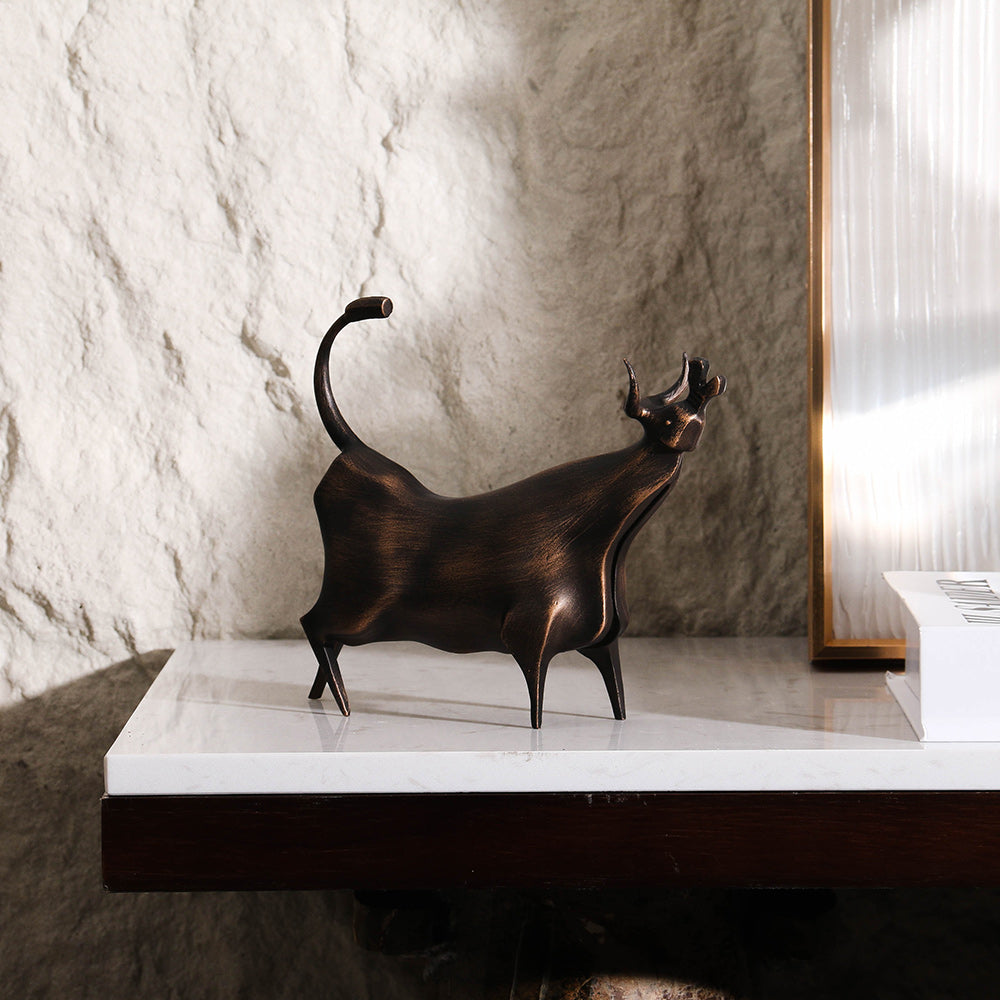 犀牛雕塑 - Luxury Premium Alloy Home Decor & Artistic Piece