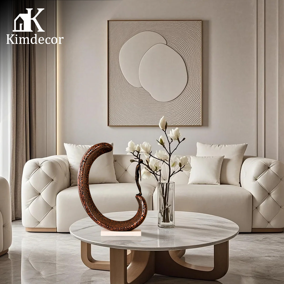 Contemporary Abstract Sculpture - Luxury Alloy & Resin & Marble Home Decor & ...