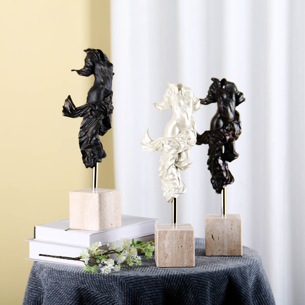 Elegant Dancing Figure - Luxury Alloy & Marble & S/s Home Decor & Artistic Piece