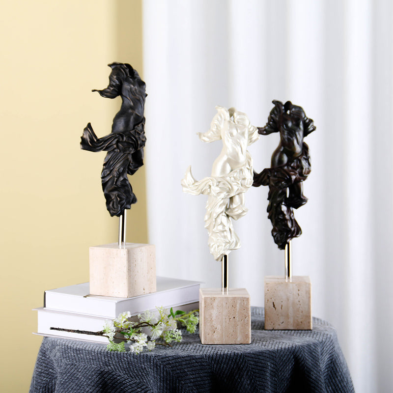 Elegant Dancing Figure - Luxury Alloy & Marble & S/s Home Decor & Artistic Piece - 2