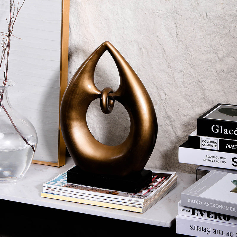 Luxury Resin & Marble Decorative Sculpture - Designer Artisan Edition - 2